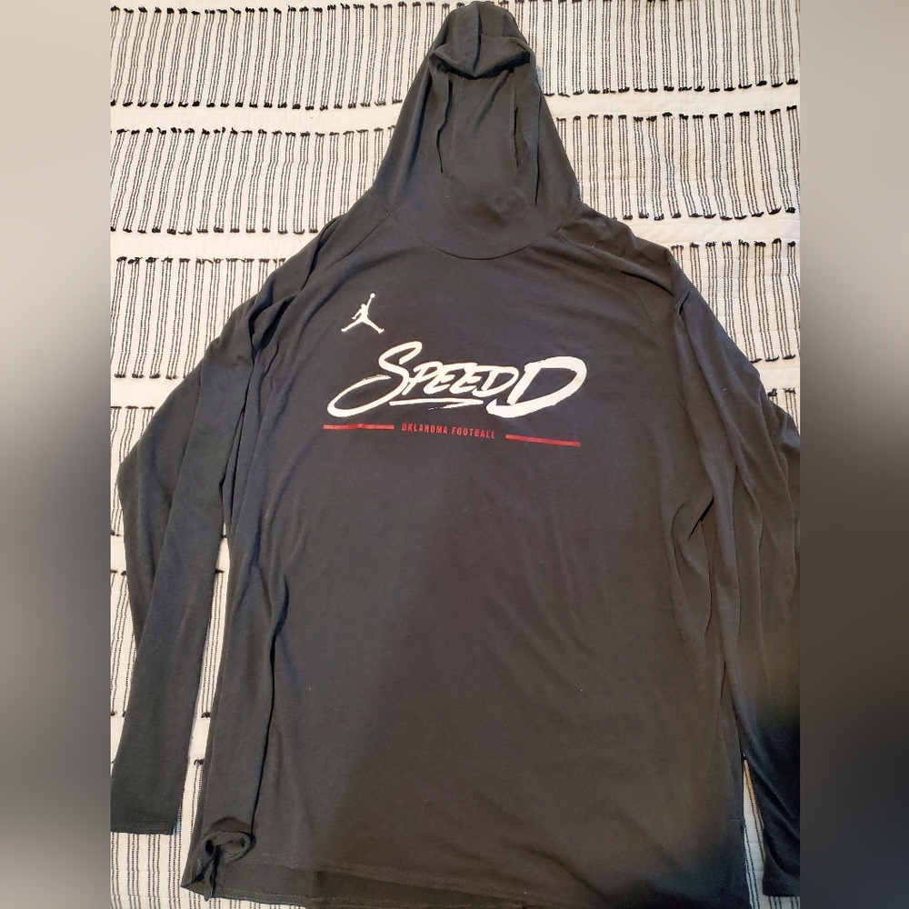 3xl jordan oklahoma long sleeve shirt with hood